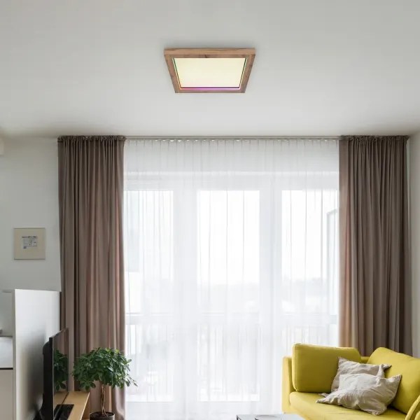 Plafonieră LED RGBW dimabilă BRANZA LED/24W/230V Globo 41374-24 + telecomandă