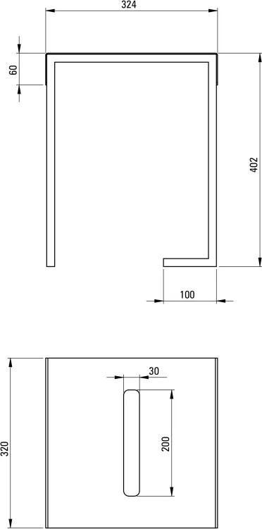 MOKKO Scăunel - masă baie Finisaj: Negru ADM_N51T