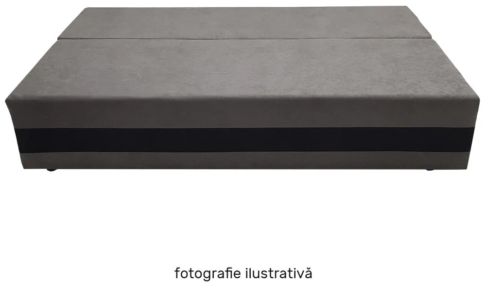 Canapea extensibilă, gri-maro/maro, PREMIUM
