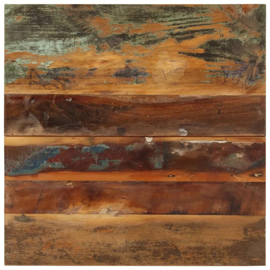 286041 vidaXL Blat de masă pătrat, 60 x 60 cm, lemn masiv reciclat, 15-16 mm