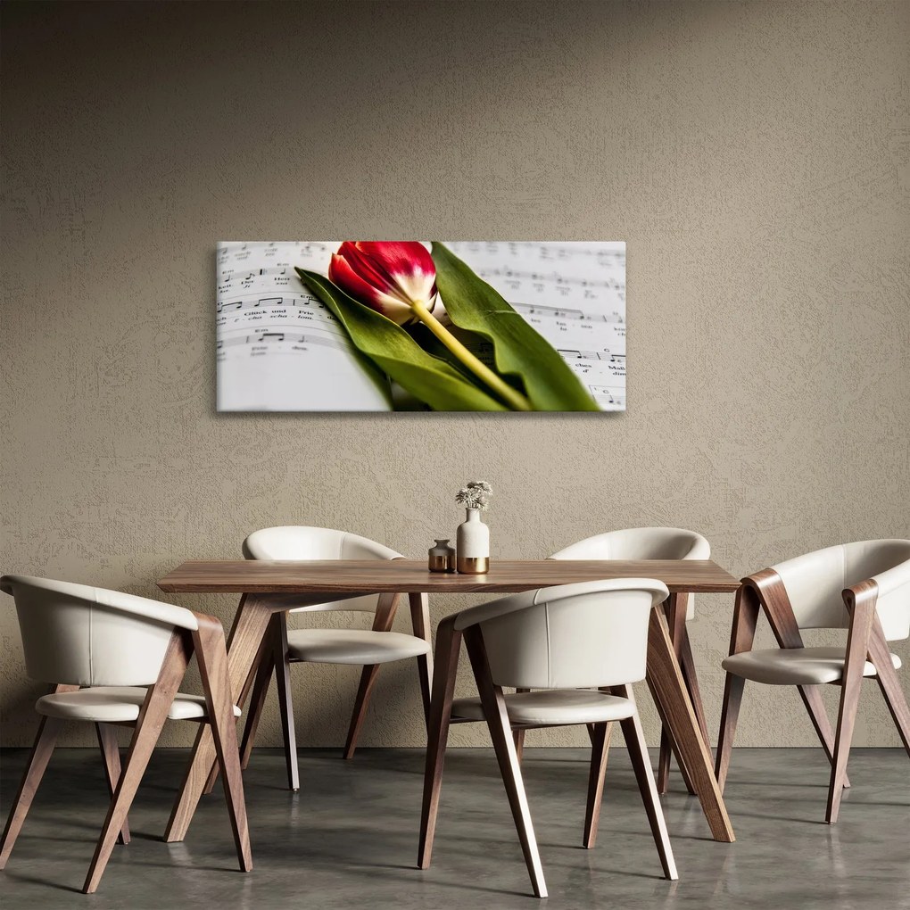 Tablou - Lalea roșie (120x50 cm)