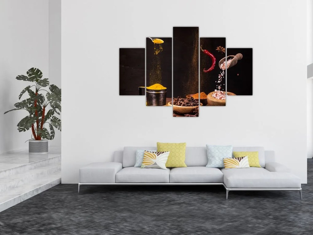 Tablou - Condimente în mișcare (150x105 cm)