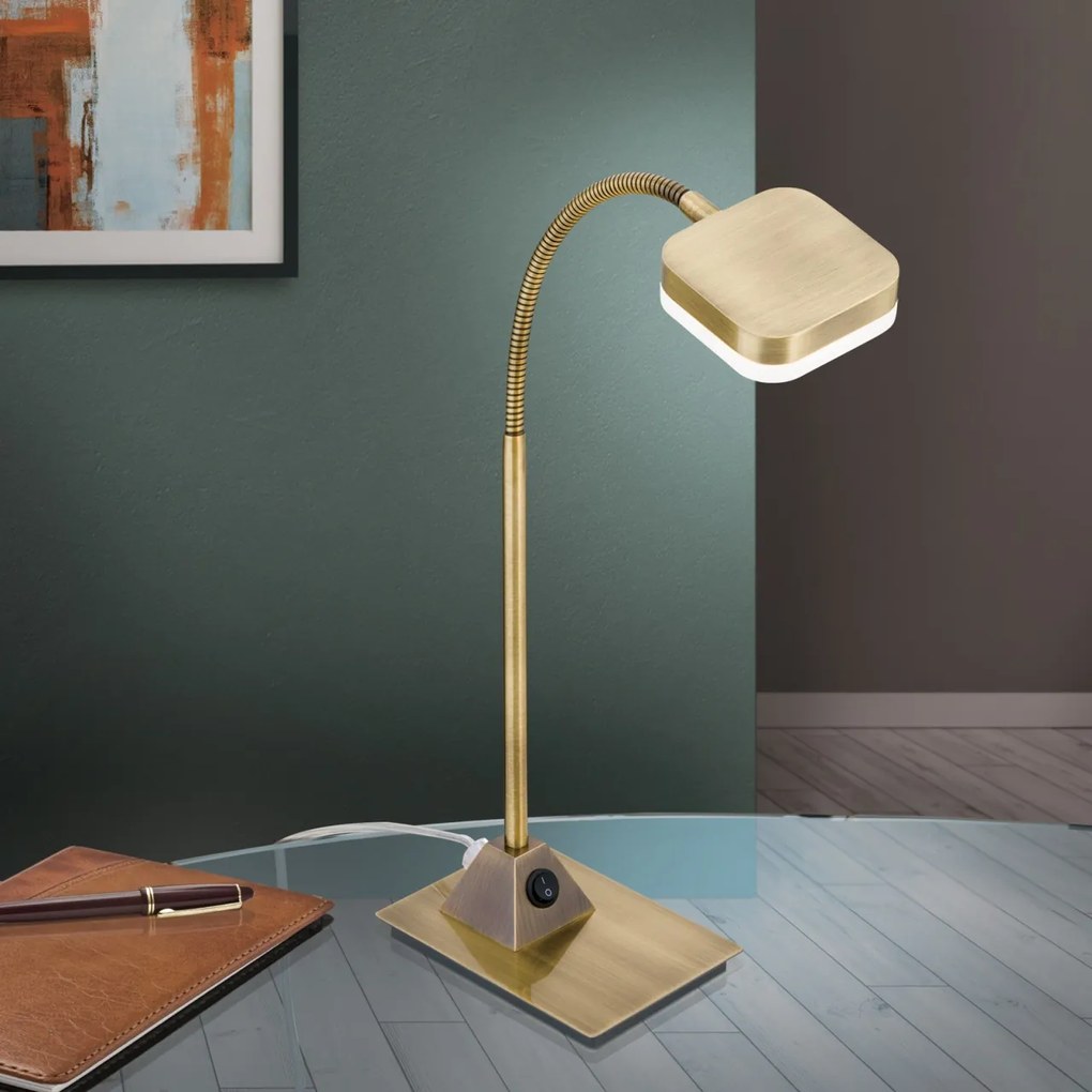 Veioza / Lampa de birou ajustabila Steno alama antique