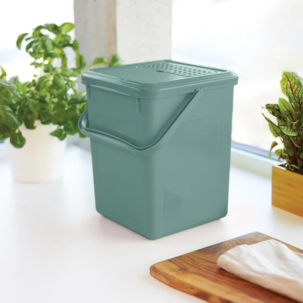 Container verde pentru deșeuri compostabile 8 l - Rotho