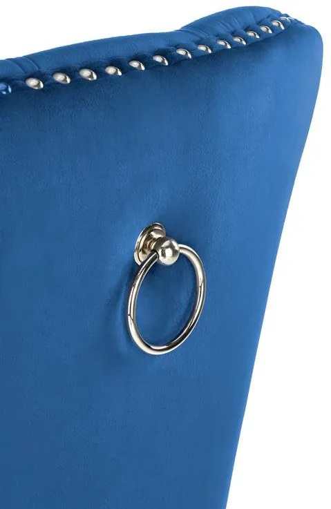 Scaun Miya velvet bleumarin