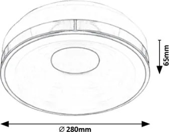 Rabalux 5696 - Plafonieră LED POLINA LED/18W/230V
