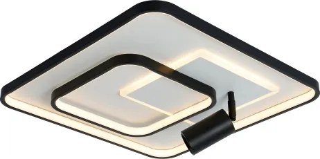 Brilagi - Plafonieră LED dimabilă UNITY LED/75W/230V + 1xGU10/3W alb/negru + telecomandă