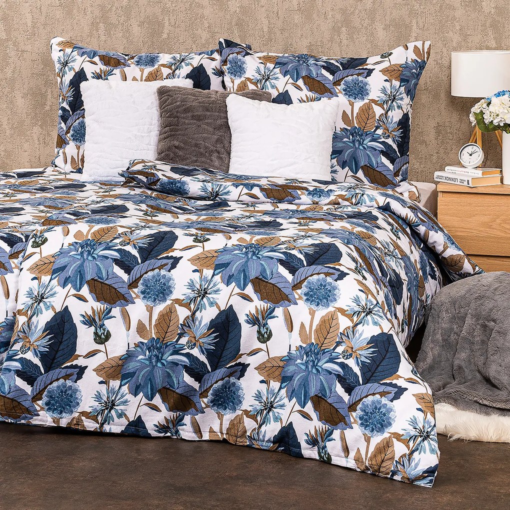 Lenjerie d epat 4Home Blooming flanelă, 140 x 220 cm, 70 x 90 cm, 140 x 220 cm, 70 x 90 cm