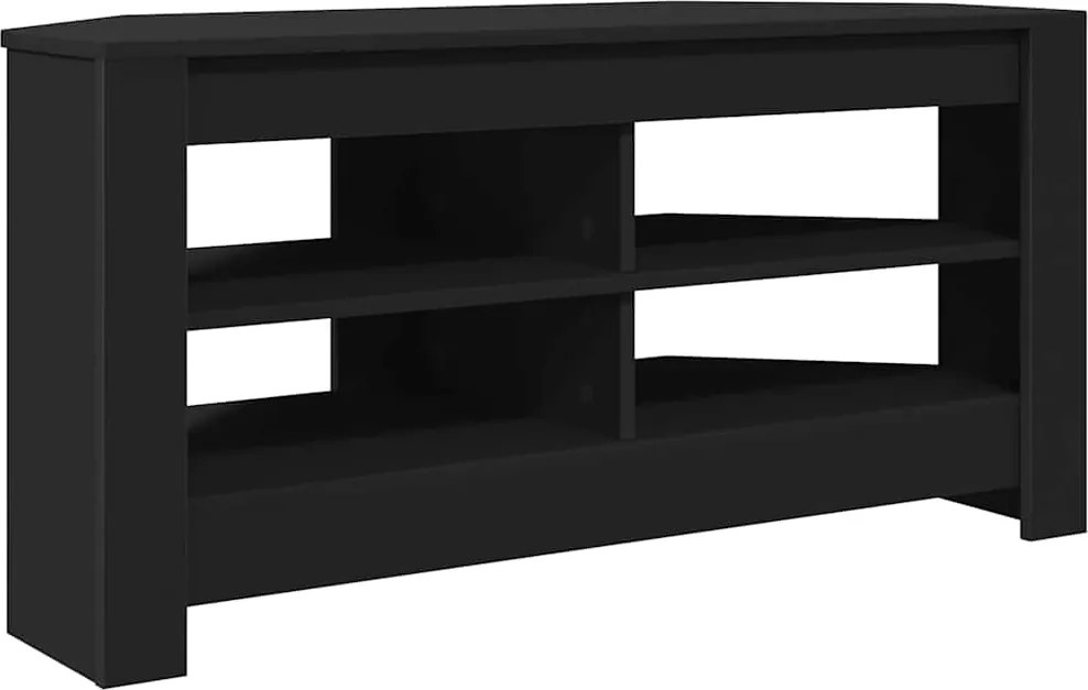 vidaXL DulapdecolțpentruTV Negru 102 x 40,5 x 45 cm Lemn compozit