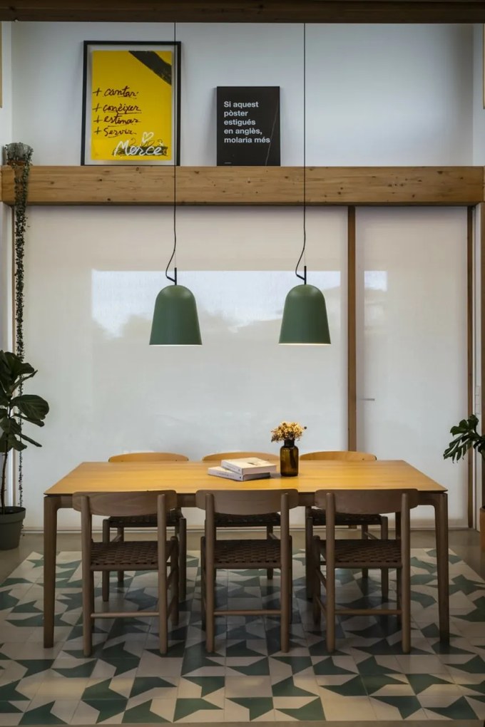Lustra suspendata design modern Studio 290 verde