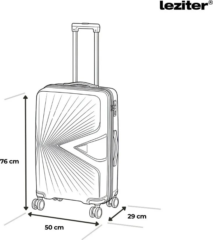TraveLux Endure IV set valiză rulantă aur roz