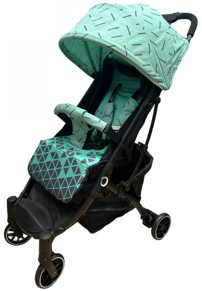 Carucior sport cu pliere compacta tip troller, usor de manevrat si depozitat, 6-36 luni Turcoaz CPC-43-turcoaz