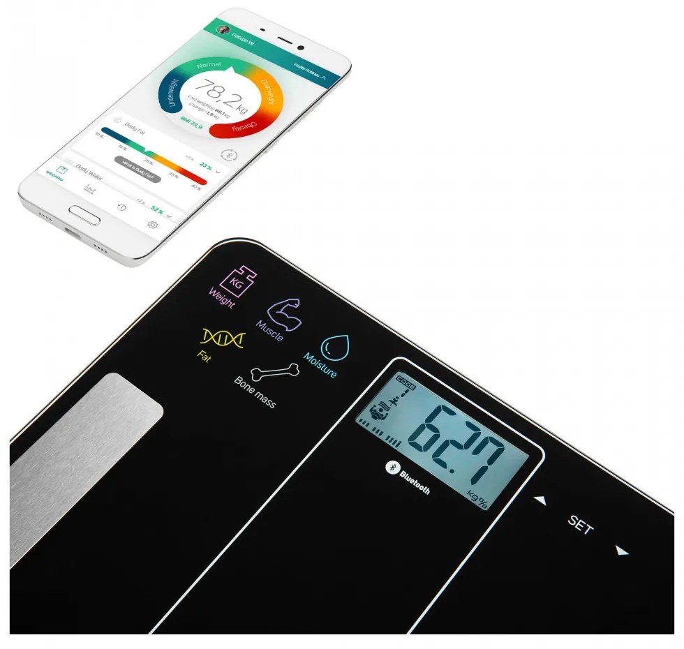 Sencor SBS 8000BK cântar personal fitness albastru