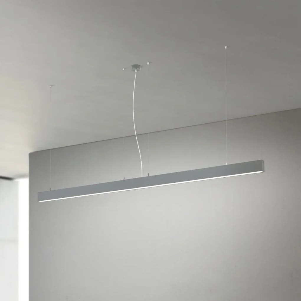 Lustra liniara aplicata/ suspendata LED CCT PALKKI 113cm, argintiu