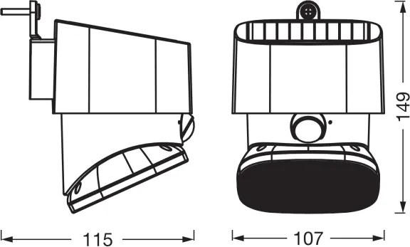 Osram - Aplică solară LED ENDURA STYLE LED/10,3W/4,2V 2000 mAh IP54 antracit