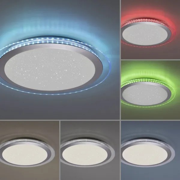 Leuchten Direkt 15411-2 - Plafonieră LED RGB CYBA 26W/230V dimabilă + DO