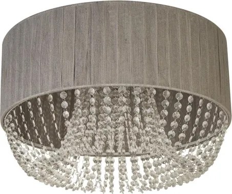 Plafonieră BELLANO Searchlight 62615-5CC, 5xG9/7W/230V, Ø 50 cm, gri