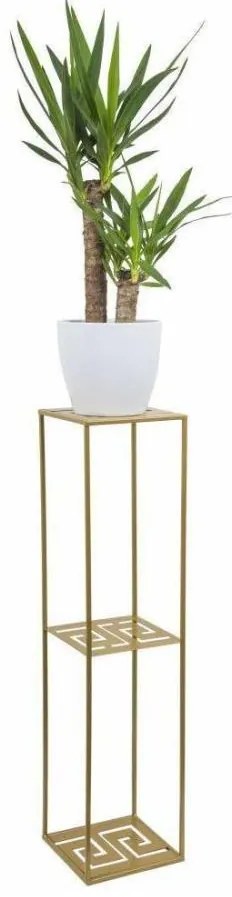 Suport pentru flori 100x24 cm, culoare aurie