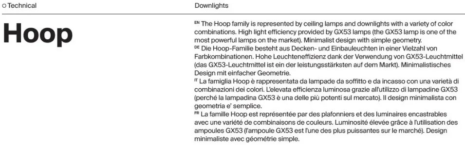 Spot incastrabil design tehnic Hoop 2 negru/auriu