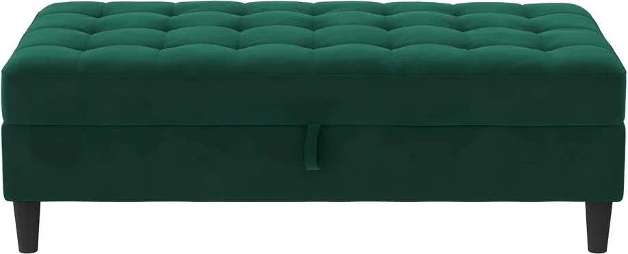 Taburet verde cu tapițerie din catifea Presley – Støraa