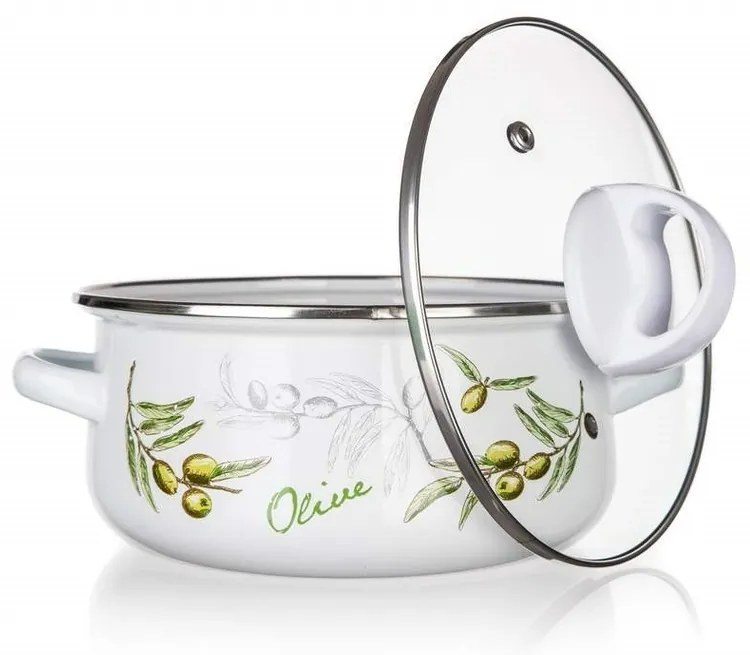 Banquet Set de 6 piese de vase smălțuite Olives