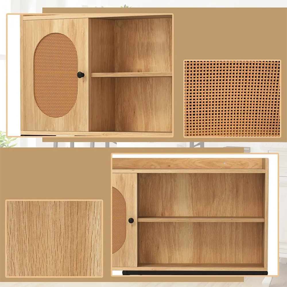 Dulap de depozitare deasupra toaletei cu rafturi