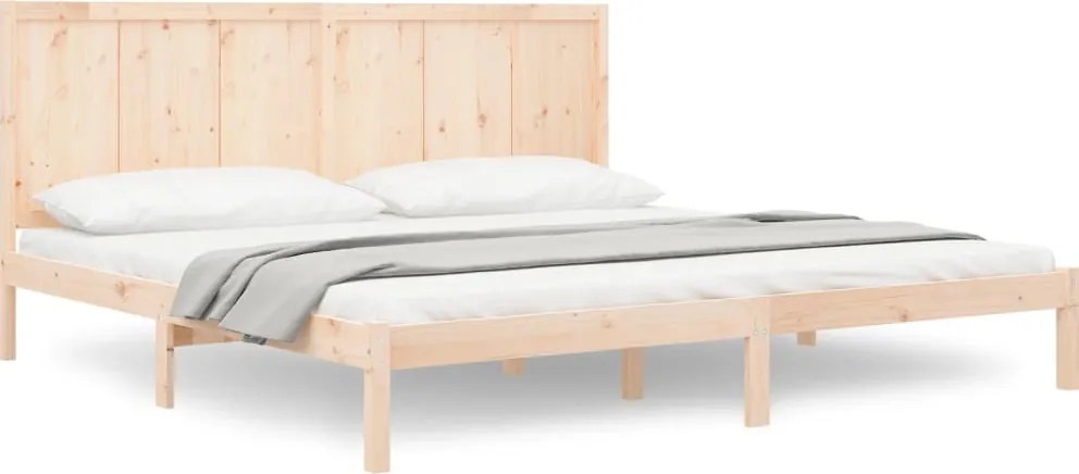 vidaXL Cadru de pat fără saltea, 200x200 cm, lemn masiv pin