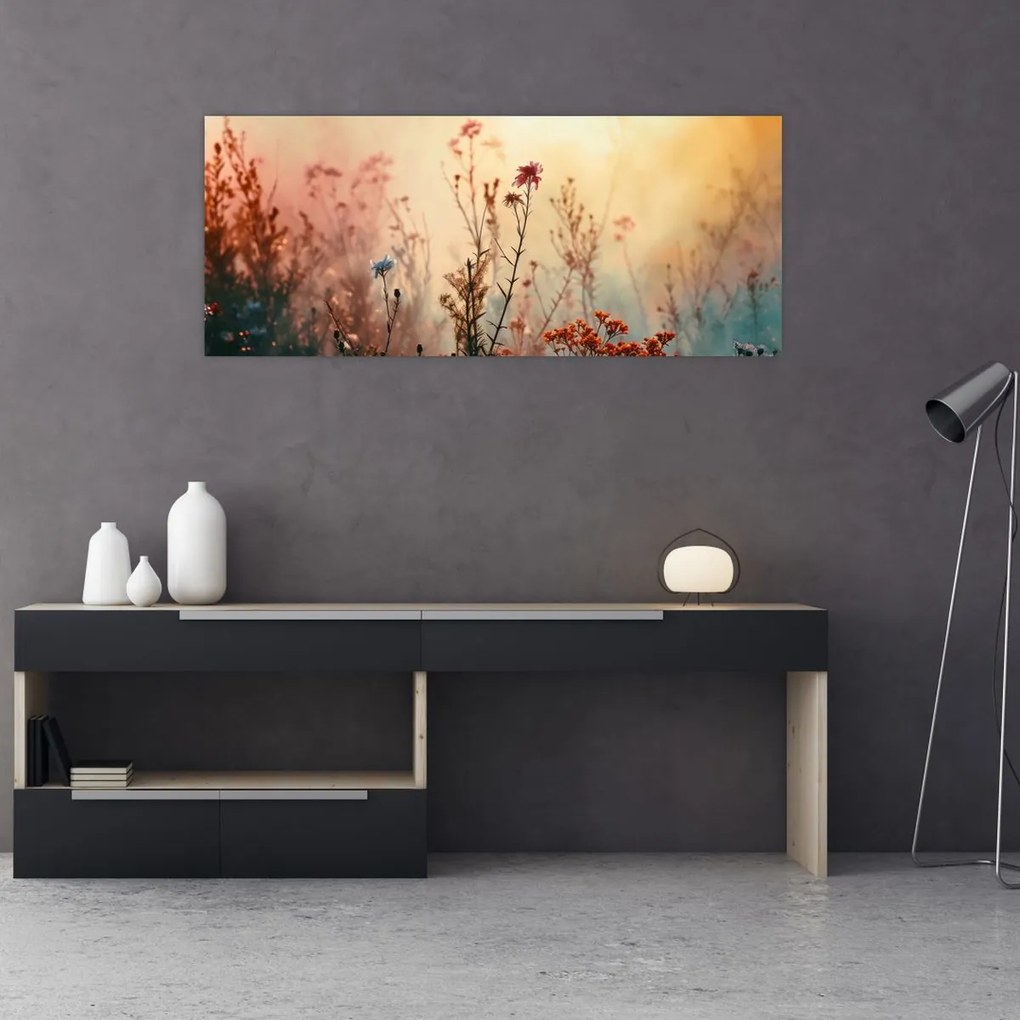 Tablou - Flori sălbatice (120x50 cm)