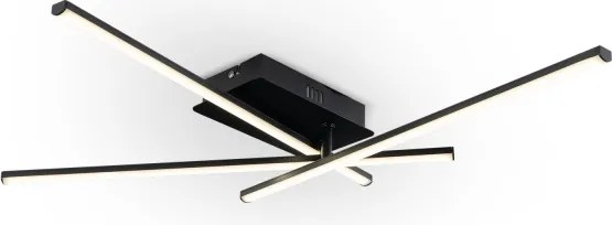 Brilagi - Plafonieră LED STRIPES, 30W/230V, neagră