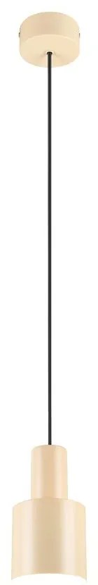 Lustră galbenă cu abajur din metal ø 12 cm Agudo – Trio