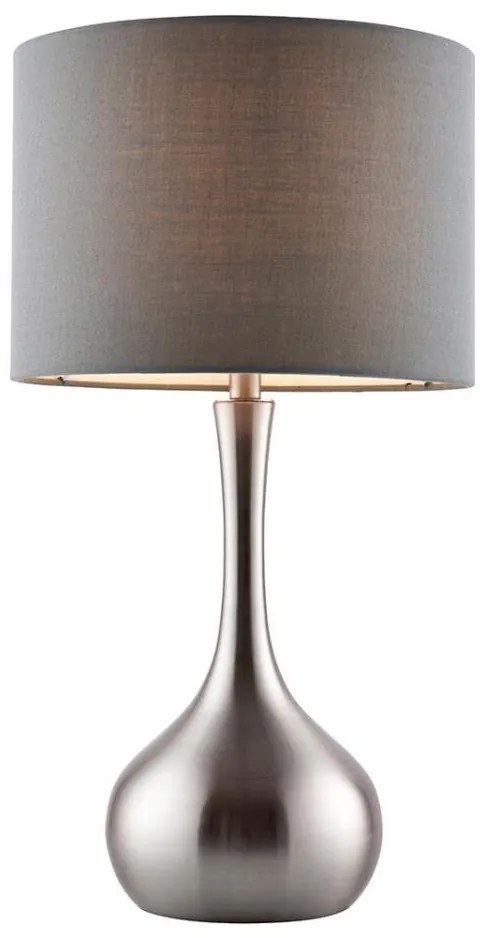 Lampă dimabilă de masă Endon 61192 PICCADILLY 1xE14/40W/230V crom mat/gri