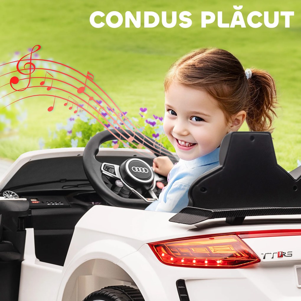 HOMCOM Masina Electrica pentru Copii AUDI TT, Auto Electrica