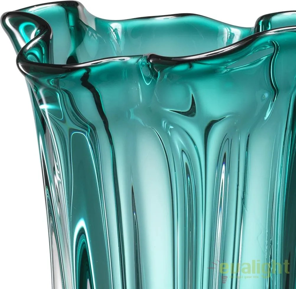 Vaza design elegant Vagabond turcoaz 112572 HZ