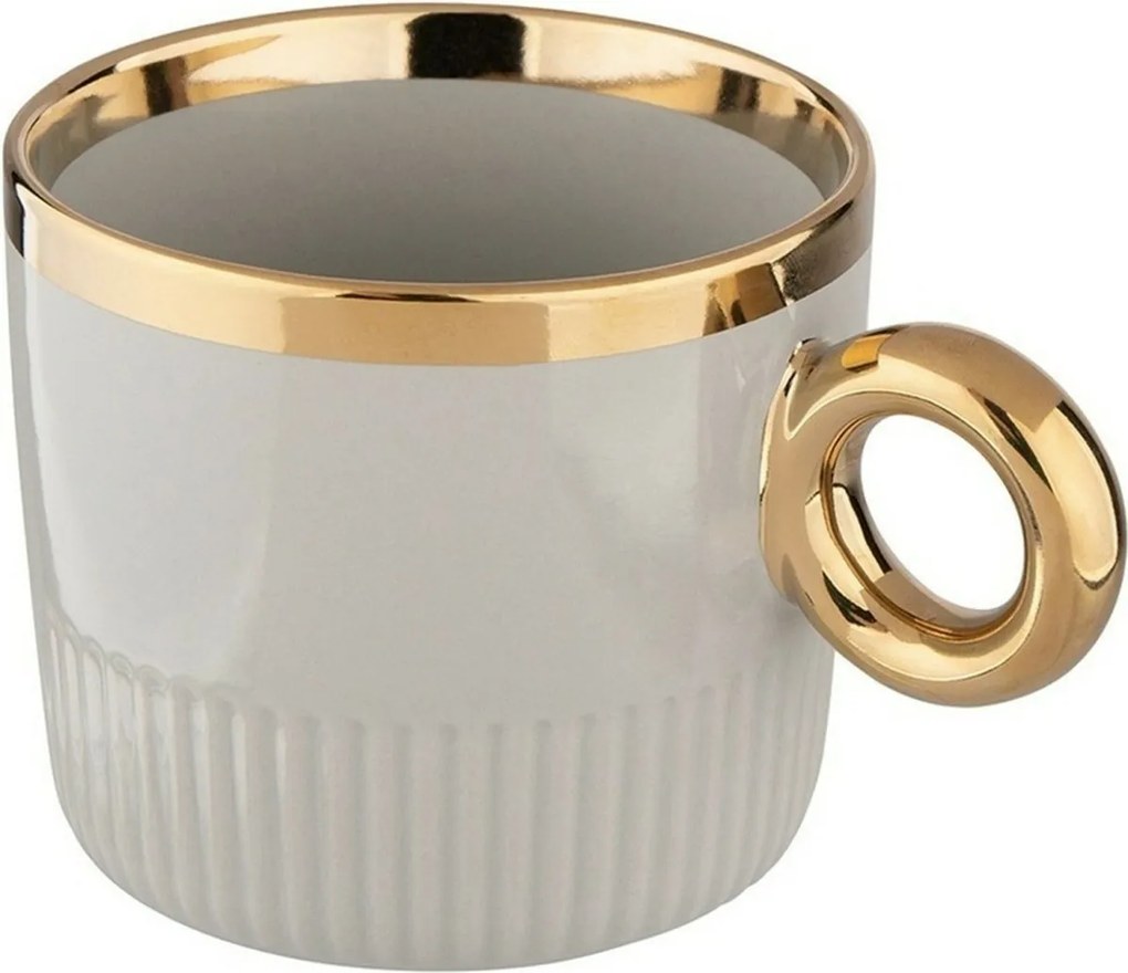 Cană de porțelan Altom Palazzo lines 350 ml,Sage