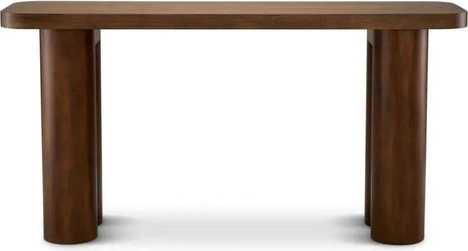 Consola LUX din Lemn, Furnir Okoume, Lindbrook 150x40cm