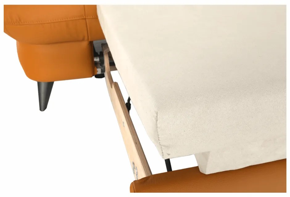 colţar, piele Pampas Amber M9030, stânga, LIBERA NEW