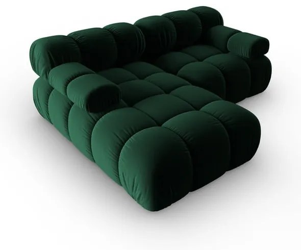 Canapea verde cu tapițerie din catifea 191 cm Bellis – Micadoni Home
