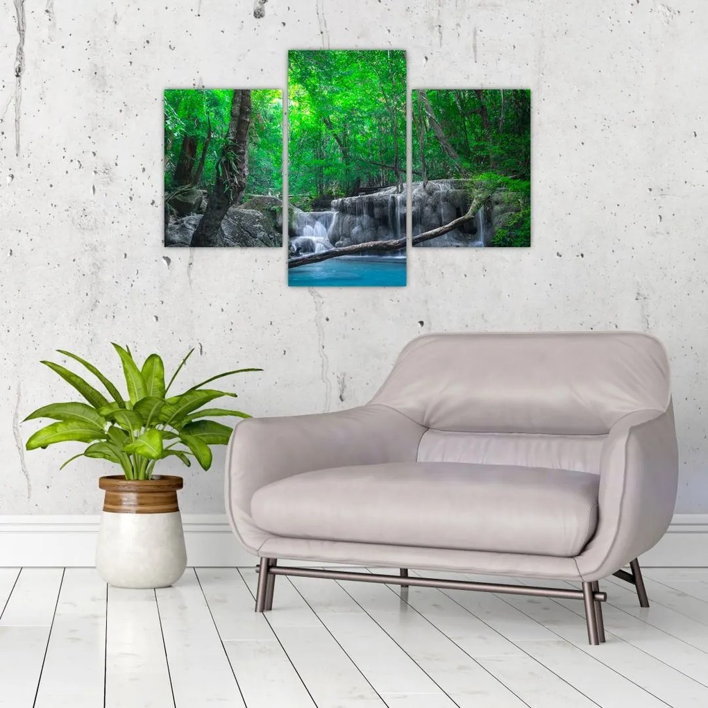 Tablou - Cascada Erawan, Kanchanaburi, Thailanda (90x60 cm)