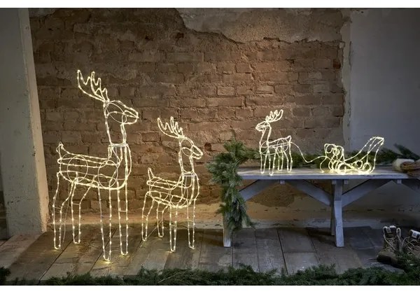 Decorațiune LED de Crăciun de exterior TUBY DEER 158xLED/0,06W/5/230V IP44 Eglo 411447