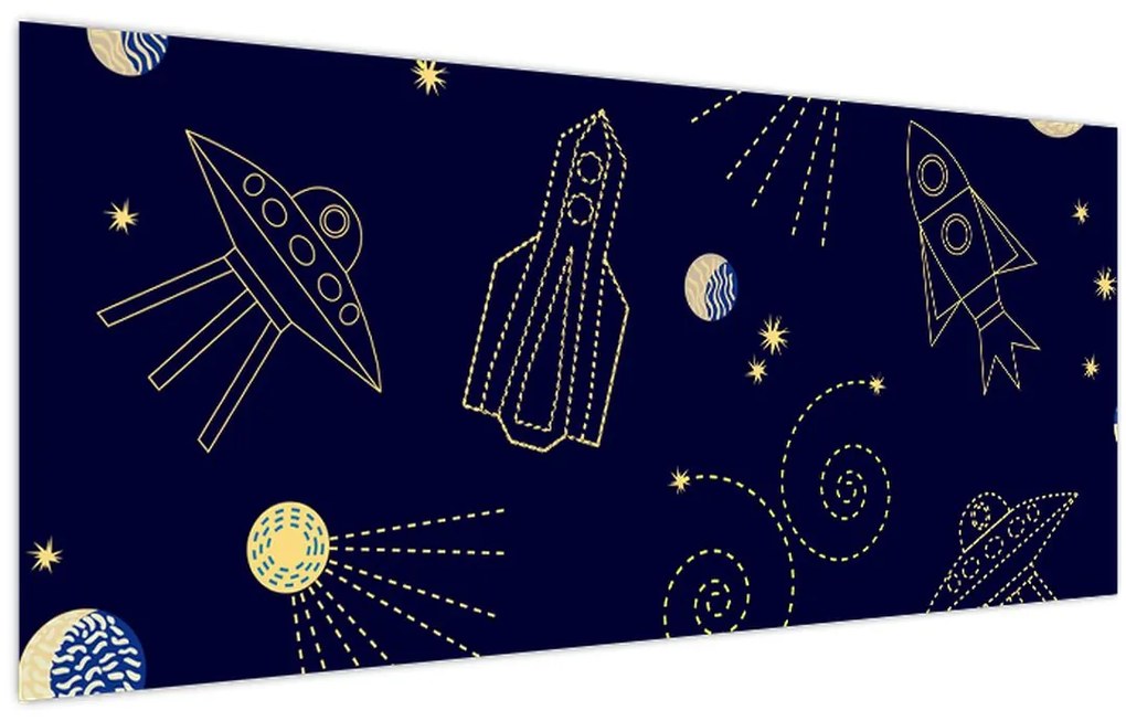 Tablou - Universul (120x50 cm)