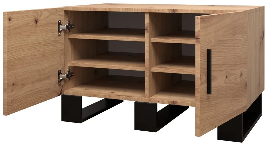 Set mobilier pentru hol Amanda 12 (Stejar artisan + Albastru). 1085961