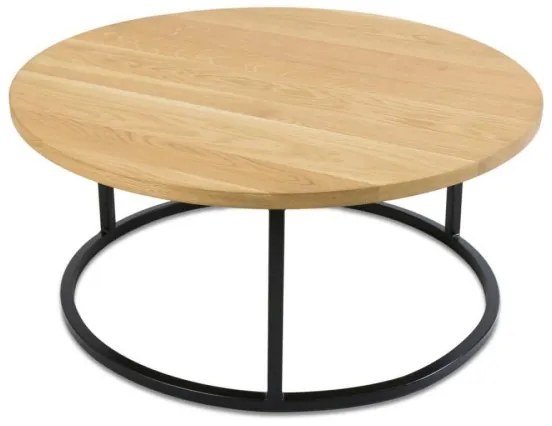 SET 2x măsuță de cafea OAKLOFT 38x90 cm negru/stejar