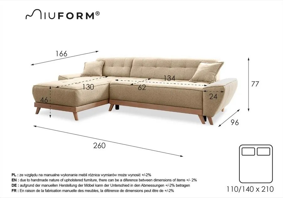 Colțar variabil extensibil Miuform Dazzling Daisy, gri deschis
