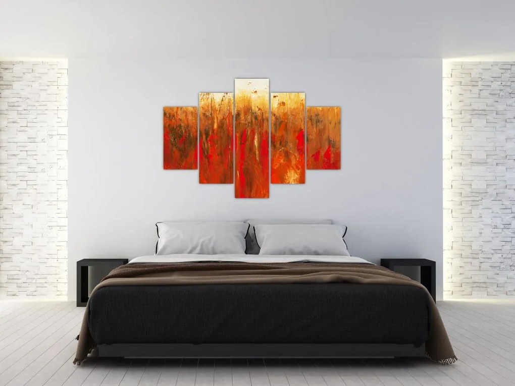 Tablou cu abstracție pictată (150x105 cm)