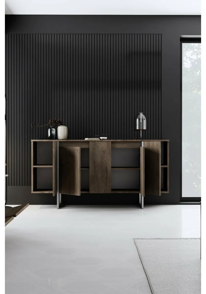 Dulap Luxe Walnut and Silver