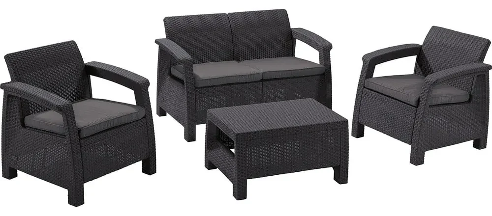 Set mobilier de grădină cu canapea Keter Corfu