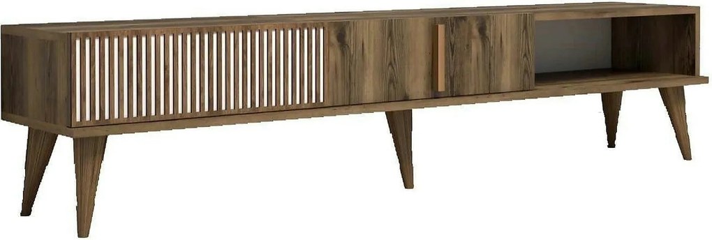 Comoda TV MILAN, nuc, PAL melaminat, 180x35x40 cm