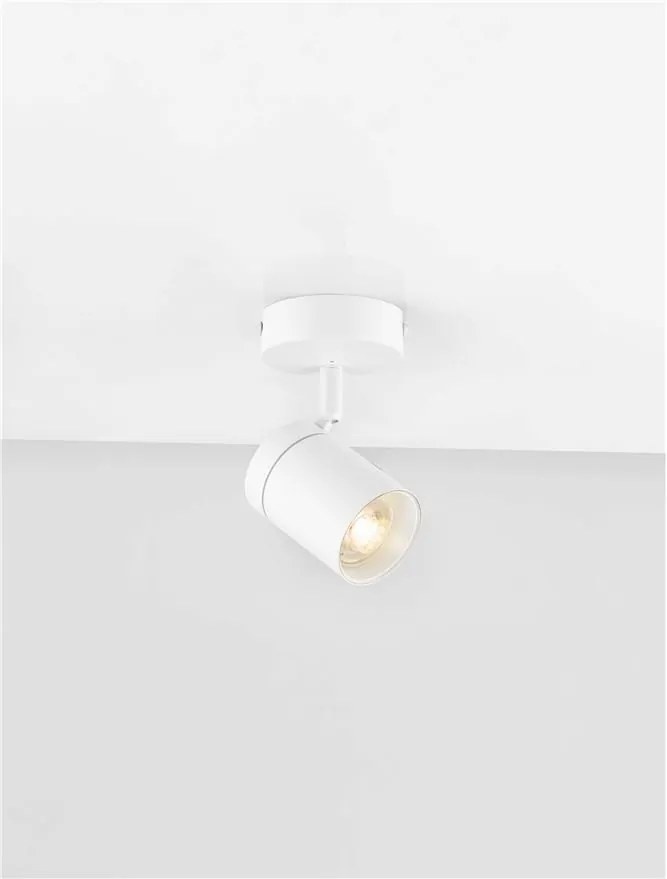 Plafoniera/Spot directionabil IP44 ALMA 1L alb