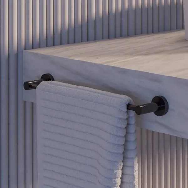 Suport de perete pentru prosoape OMNIRES MP60214AT MODERN PROJECT 40 cm negru mat