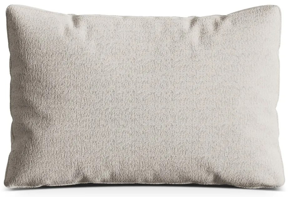 Pernă pentru canapea bej cu tapițerie din țesătură bouclé Kemi – Cosmopolitan Design